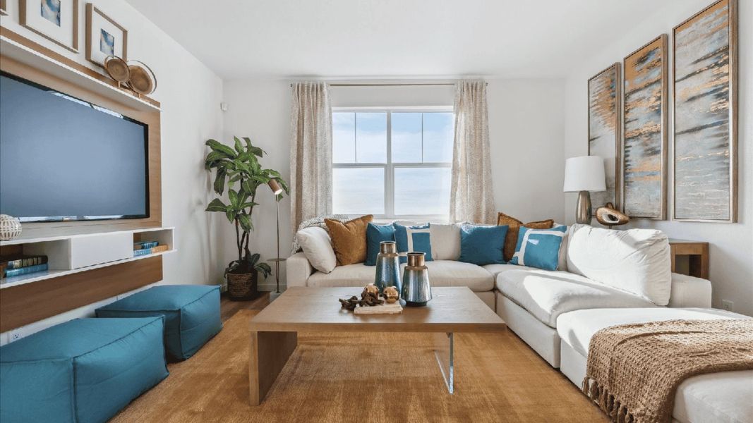 Furnished interior view inside a new home in Settlers Crossing, Commerce City (Image 6).