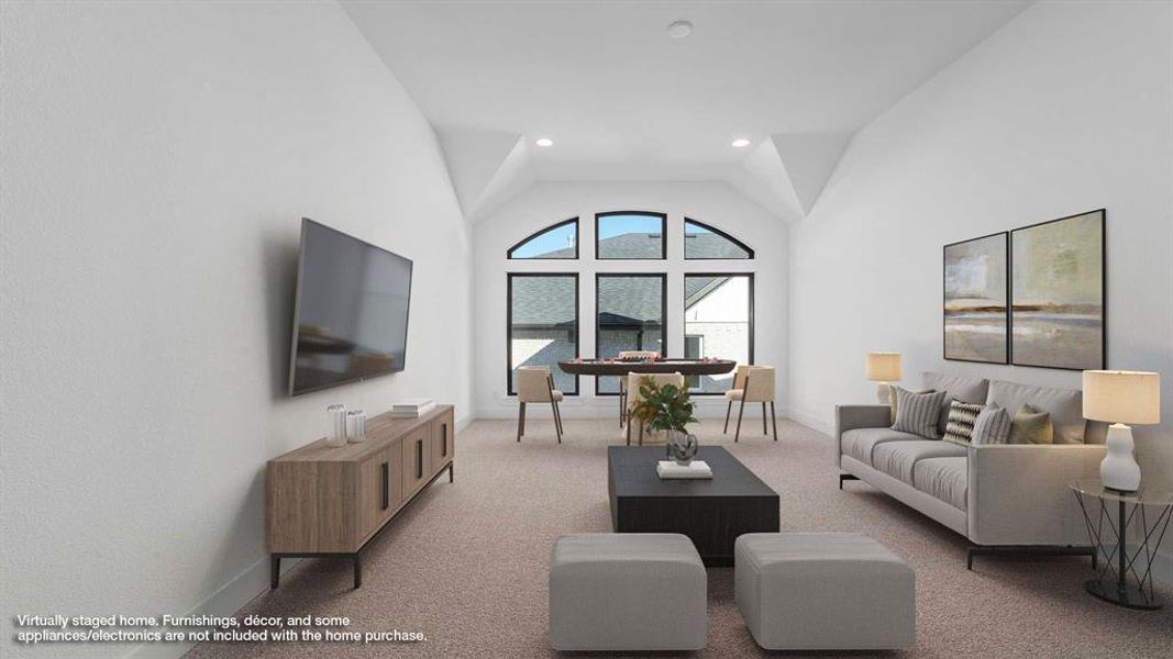 Furnished interior view inside a new home in Talon Hills 60'/70', Fort Worth (Image 12).