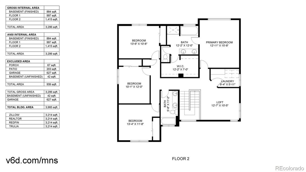 2D floor plan layout of this home in Ravina, Windsor, CO (Image 3). 2D floor plan layout of this home in Ravina, Windsor, CO (Image 3).