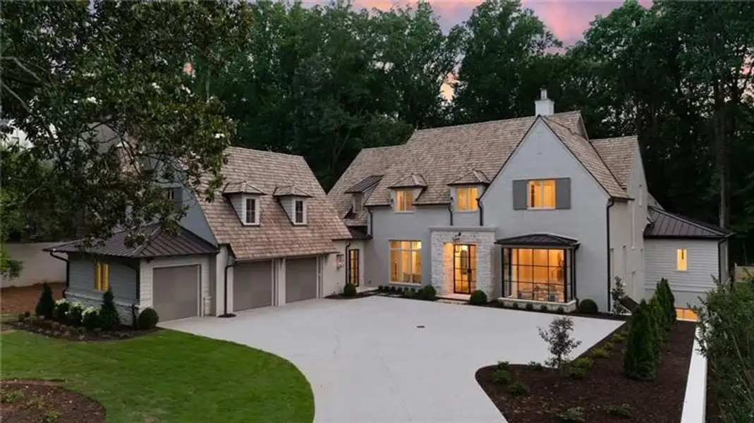 Front exterior of a new home in , Atlanta, GA, highlighting curb appeal (Image 1). Front exterior of a new home in , Atlanta, GA, highlighting curb appeal (Image 1).