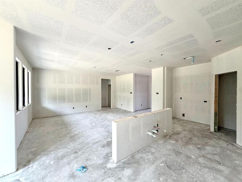 Actual progress of your home.