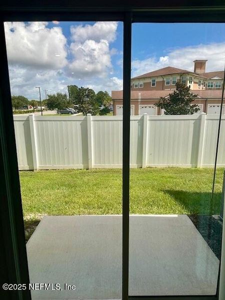 Exterior details and patio area of a home in Corsair, Middleburg (Image 3).