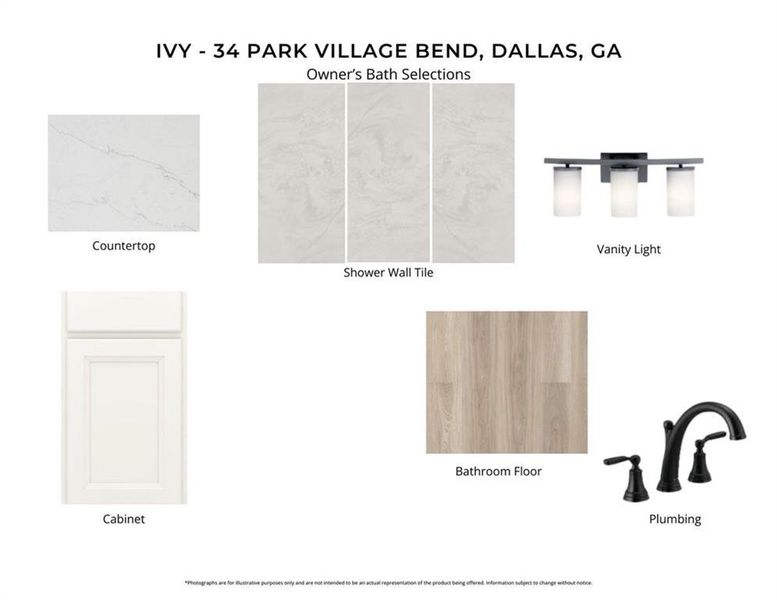 Sample of building materials used in homes in Easton Park, Dallas (Image 3).