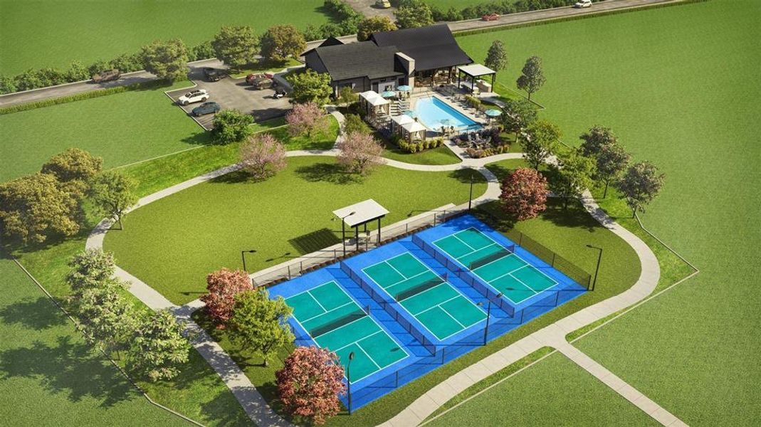 Aerial View of Amenities
