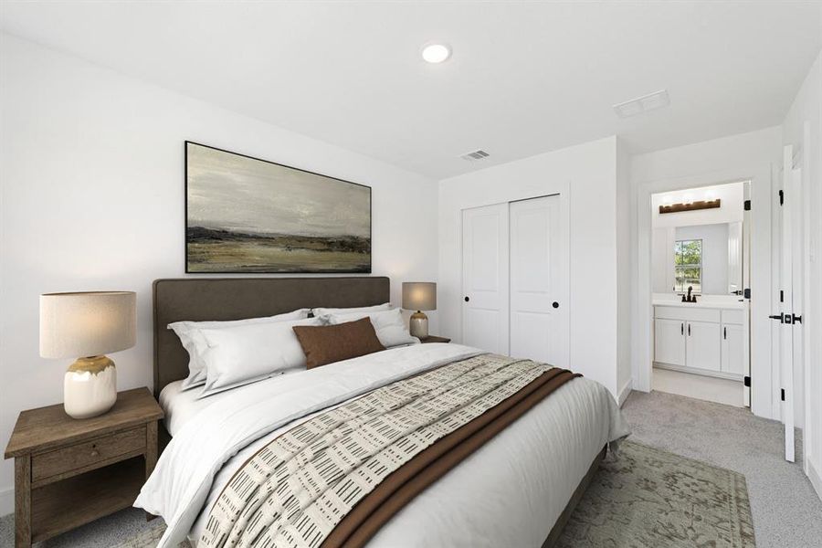 Furnished interior view inside a new home in Heritage Ranch, Sherman (Image 26). Furnished interior view inside a new home in Heritage Ranch, Sherman (Image 26).