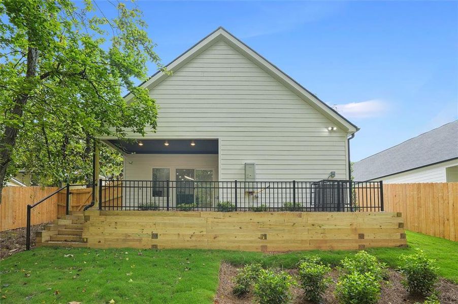 Exterior details and patio area of a home in , Atlanta (Image 30).