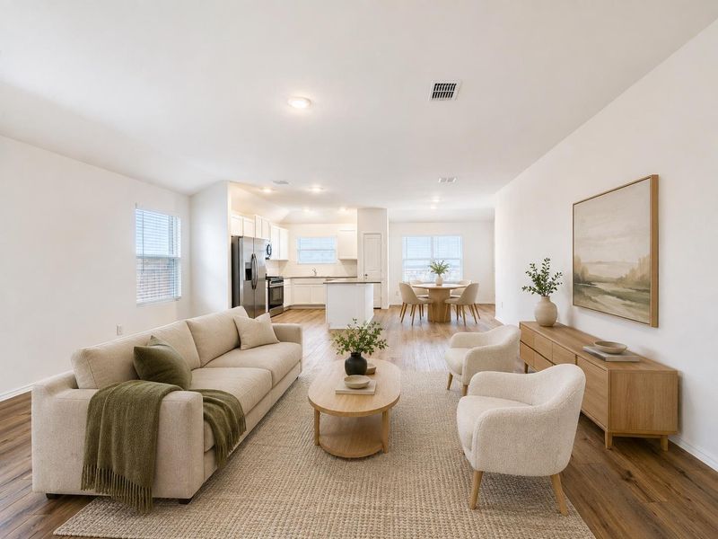 Furnished interior view inside a new home in Waterstone, Kyle (Image 8).