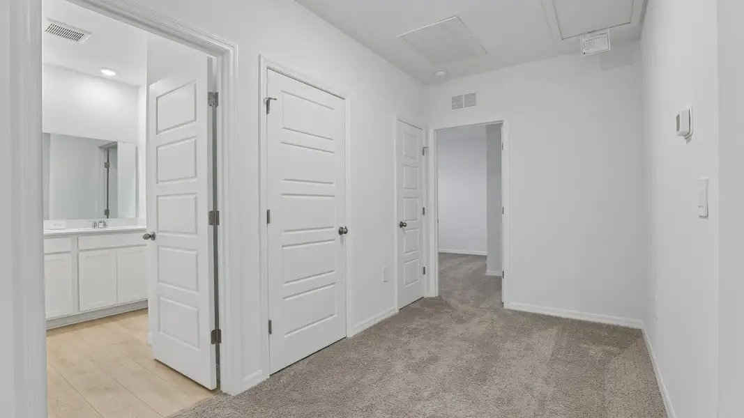 Representative unfurnished interior of a home built from the Riviera by D.R. Horton in James Landing, Leesburg (Image 28). Representative unfurnished interior of a home built from the Riviera by D.R. Horton in James Landing, Leesburg (Image 28).