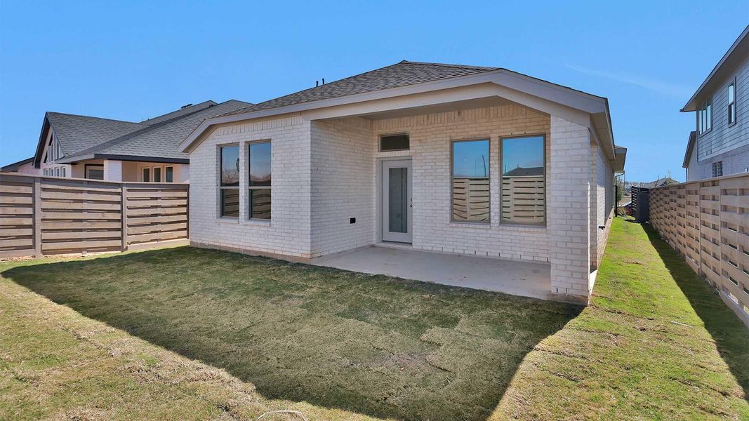 Exterior details and patio area of a home in Austin Point, Richmond (Image 2).