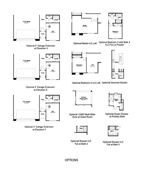2D floor plan layout of this home in Artisan at Asante, Surprise, AZ (Image 5).