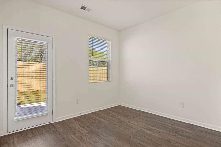 Spacious, unfurnished interior of a new home in Shoal Creek, Hampton (Image 24). Spacious, unfurnished interior of a new home in Shoal Creek, Hampton (Image 24).