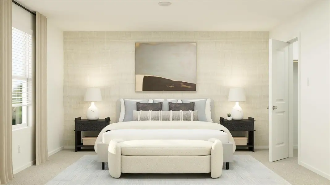 Furnished interior view inside a new home in Firefly Pointe, Hutto (Image 25).