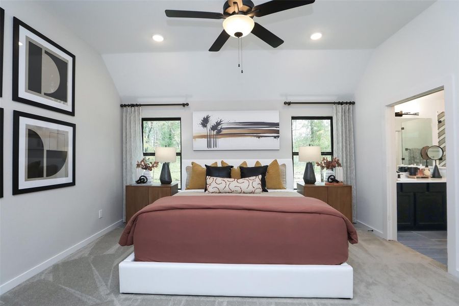 Furnished interior view inside a new home in Roman Forest, New Caney (Image 39).