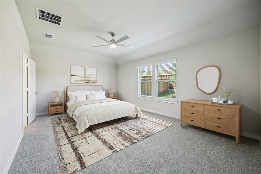 Primary Suite in the Oscar home plan by Trophy Signature Homes – REPRESENTATIVE PHOTO Primary Suite in the Oscar home plan by Trophy Signature Homes – REPRESENTATIVE PHOTO