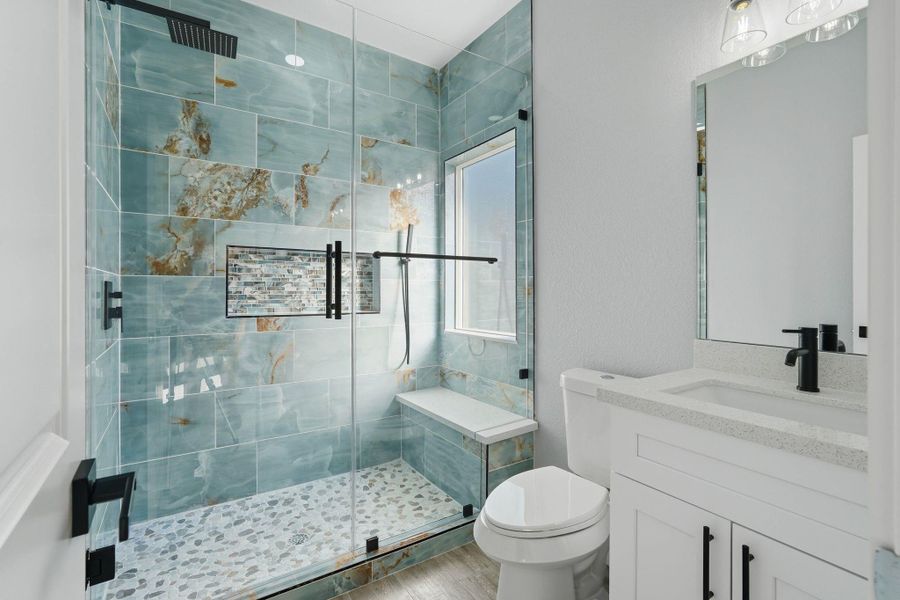 Furnished interior view inside a new home in , Willis (Image 9).