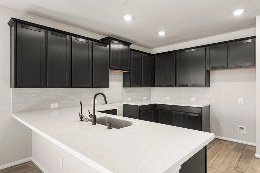 Kitchen. Note: Sample product photo. Actual exterior and interior selections may vary by homesite. Photo may be virtually staged Kitchen. Note: Sample product photo. Actual exterior and interior selections may vary by homesite. Photo may be virtually staged