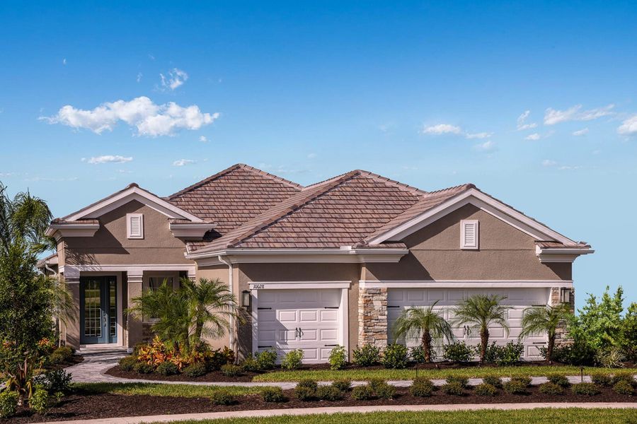 Representative exterior photo of a completed home built from the Bright Meadow 2 by Neal Communities in Grand Park, Sarasota, FL (Image 20).