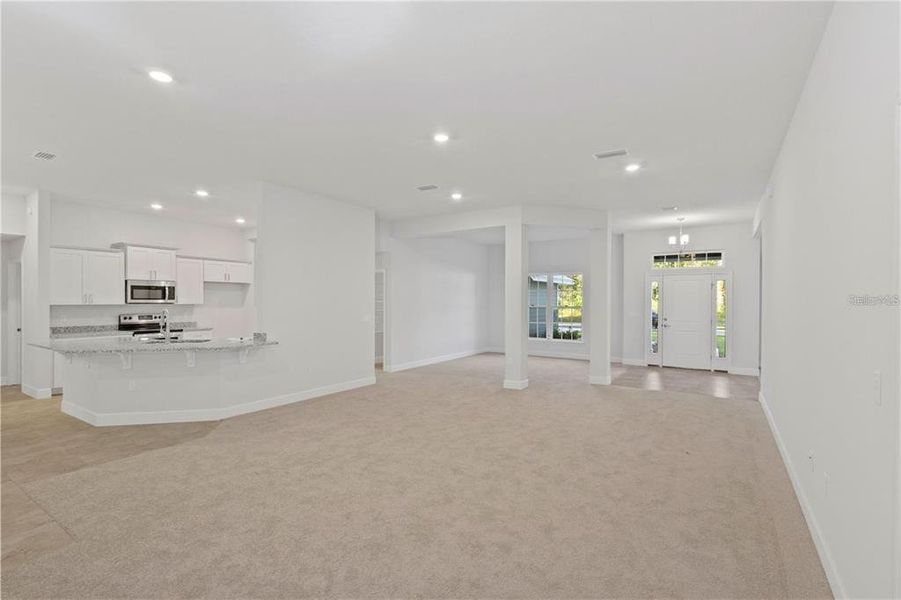 Stock photo. Home will be similar colors and material will vary.