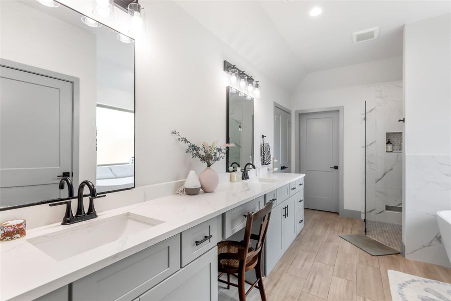 Furnished interior view inside a new home in , Roman Forest (Image 15).