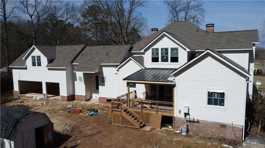 In-progress construction of a new home in , Marietta, GA (Image 29).