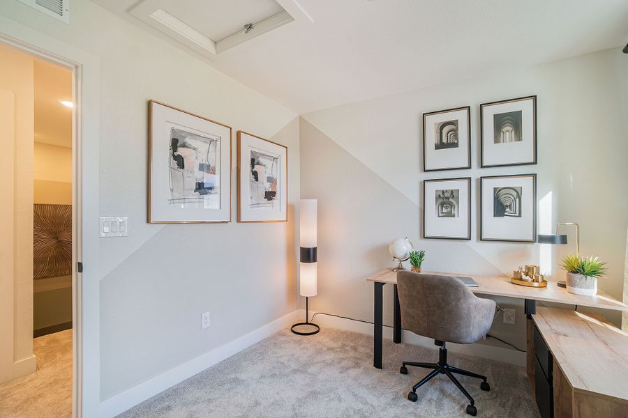 Furnished interior view inside a new home in The Hub at Virginia Village, Denver (Image 14).