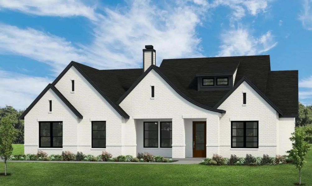 Representative exterior photo of a completed home built from the The Paxton by Elmwood Custom Homes in Byrum Ranch, Maypearl, TX (Image 6). Representative exterior photo of a completed home built from the The Paxton by Elmwood Custom Homes in Byrum Ranch, Maypearl, TX (Image 6).