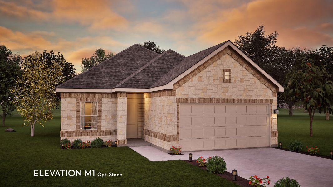 Representative exterior photo of a completed home built from the Comal by CastleRock Communities in Tabor Ranch, Ponder, TX (Image 19). Representative exterior photo of a completed home built from the Comal by CastleRock Communities in Tabor Ranch, Ponder, TX (Image 19).