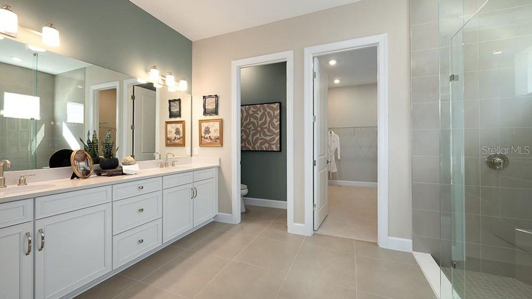 Furnished interior view inside a new home in Esplanade at McKinnon Groves, Winter Garden (Image 12).
