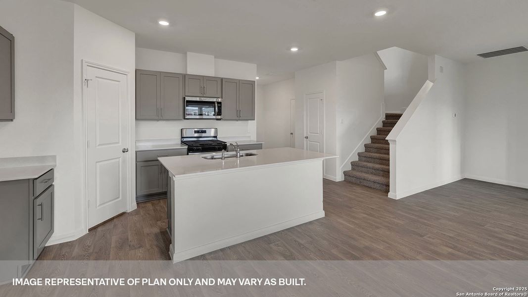 Furnished interior view inside a new home in Trace, San Marcos (Image 10).