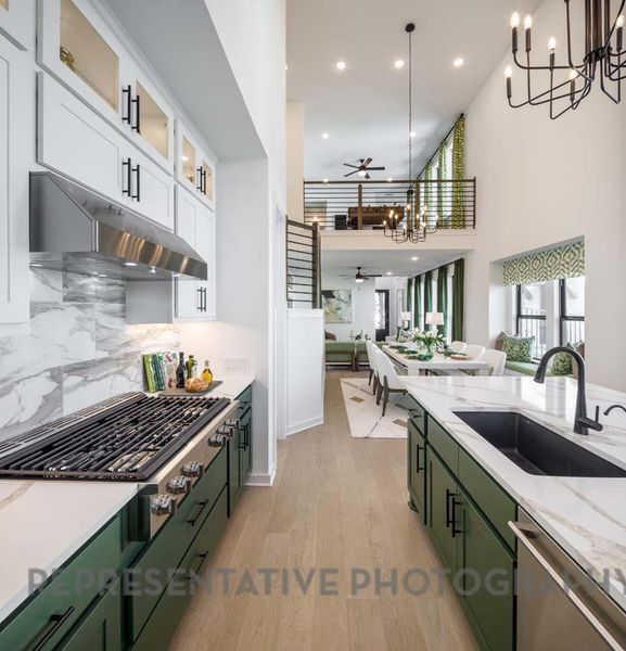 Furnished interior view inside a new home in Santa Rita Ranch: 40-45ft. lots, Liberty Hill (Image 4).