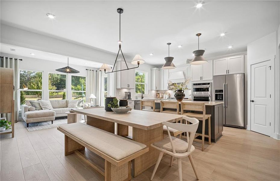 Furnished interior view inside a new home in Rose Creek, Cumming (Image 30). Furnished interior view inside a new home in Rose Creek, Cumming (Image 30).
