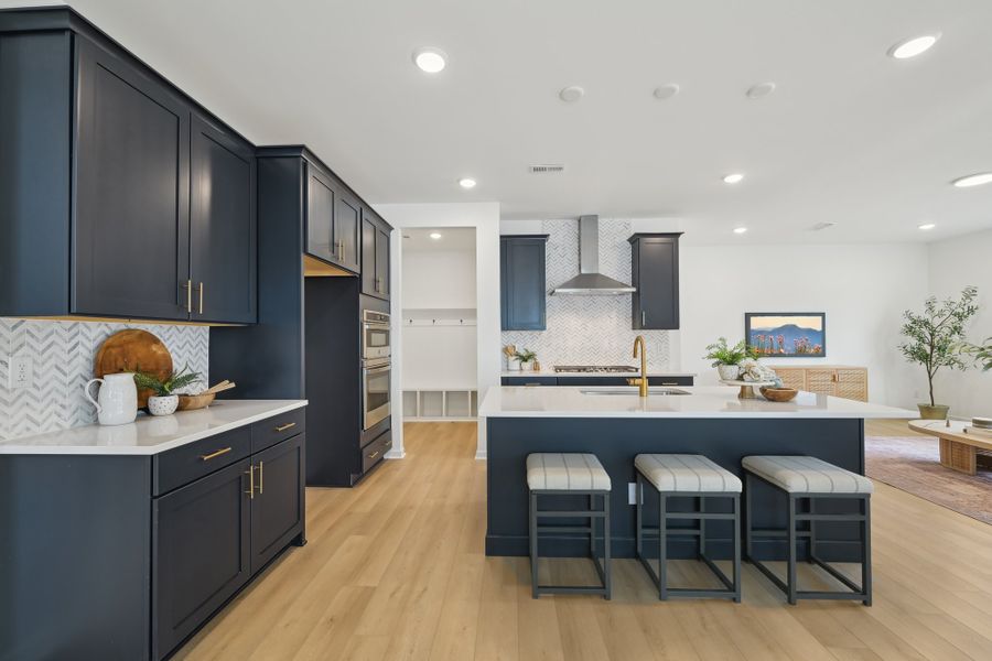 Representative furnished interior of a home built from the Leland by Ashton Woods in Rowland's Grant, Fuquay Varina (Image 14).