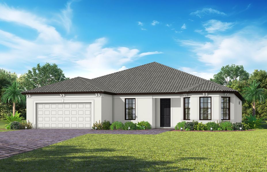 Representative exterior photo of a completed home built from the Stardom by Del Webb in Del Webb Naples, Ave Maria, FL (Image 22).