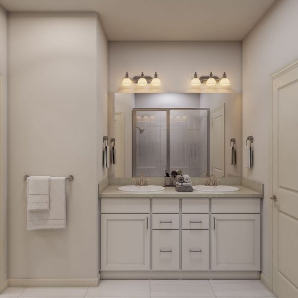 Representative furnished interior of a home built from the F by Tri Pointe Homes in Candelas Townhomes, Arvada (Image 14).