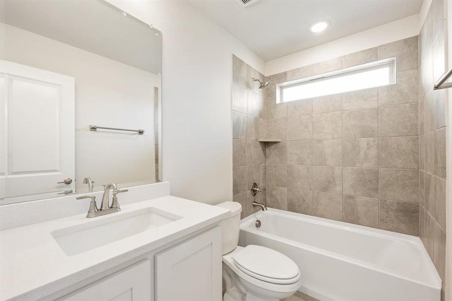 Furnished interior view inside a new home in Creekview Meadows, Pilot Point (Image 23). Furnished interior view inside a new home in Creekview Meadows, Pilot Point (Image 23).