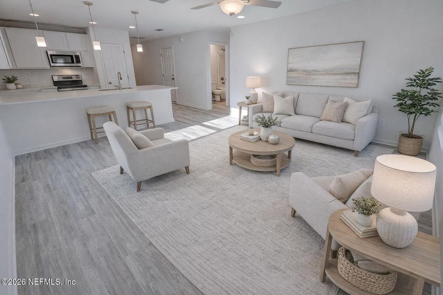 Furnished interior view inside a new home in , Jacksonville (Image 7).