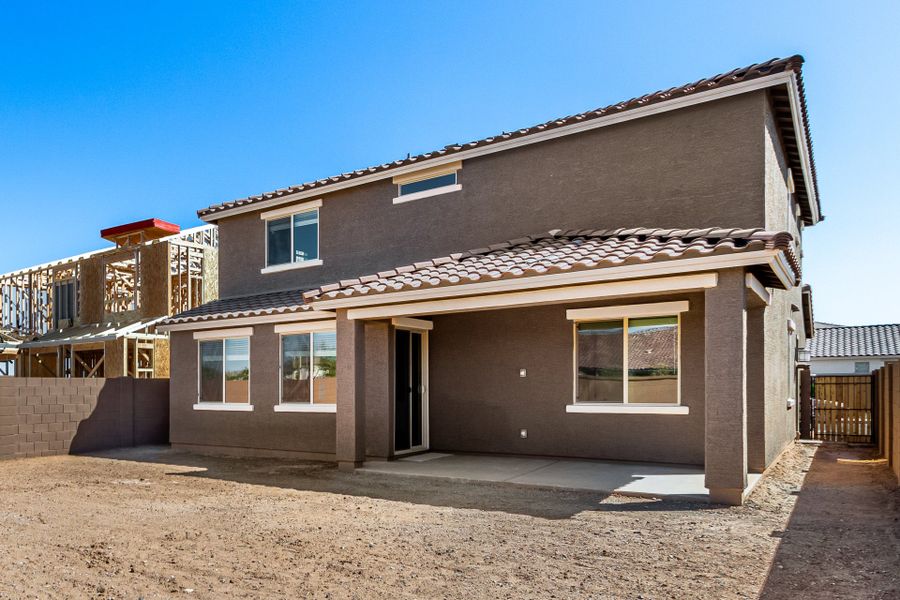 Representative exterior details of a home built from the Winsor by Taylor Morrison in Allen Ranches Discovery Collection, Litchfield Park (Image 3).