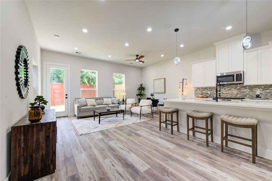 Furnished interior view inside a new home in , Houston (Image 18). Furnished interior view inside a new home in , Houston (Image 18).