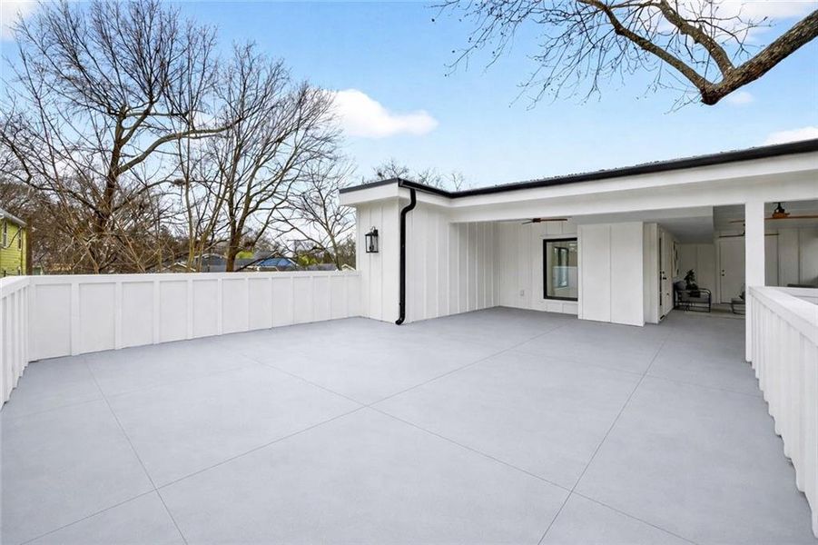 Exterior details and patio area of a home in , Atlanta (Image 29).