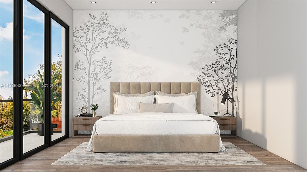 Furnished interior view inside a new home in , Fort Lauderdale (Image 11).