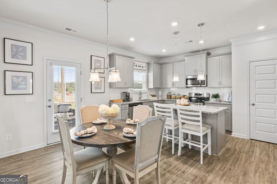 Furnished interior view inside a new home in Bryson Farms, Byron (Image 12).