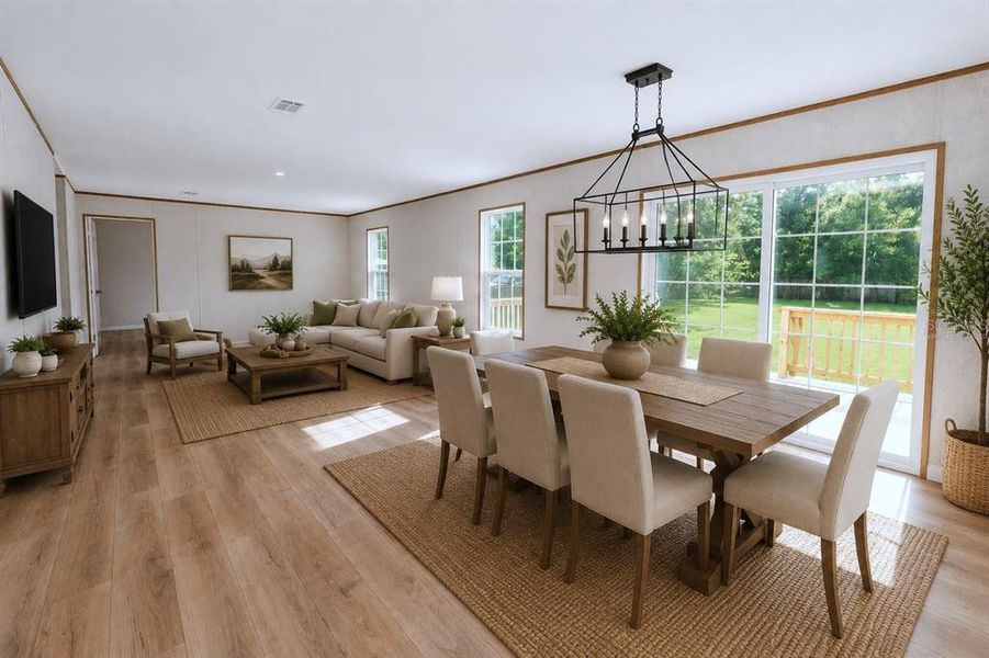Furnished interior view inside a new home in , Lakeland (Image 5).