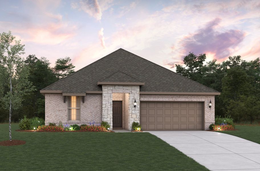 Representative exterior photo of a completed home built from the Sierra by Beazer Homes in Lake Pointe, Little Elm, TX (Image 11). Representative exterior photo of a completed home built from the Sierra by Beazer Homes in Lake Pointe, Little Elm, TX (Image 11).