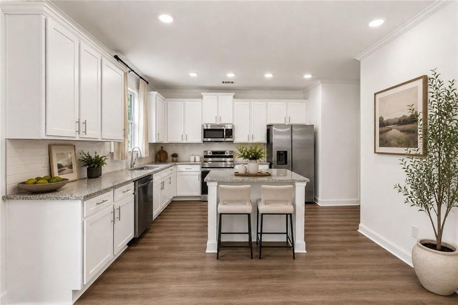 Furnished interior view inside a new home in Clark Farms, Flowery Branch (Image 16).