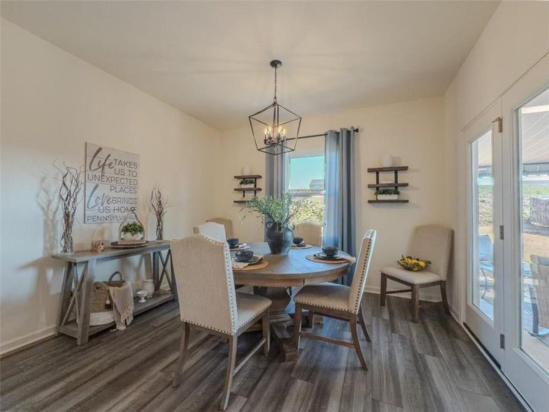 Furnished interior view inside a new home in Bentwater, Hoschton (Image 20). Furnished interior view inside a new home in Bentwater, Hoschton (Image 20).