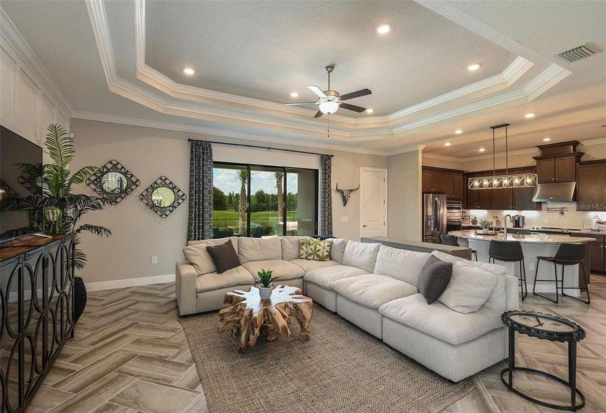 Furnished interior view inside a new home in Royal Highlands, Weeki Wachee (Image 5).