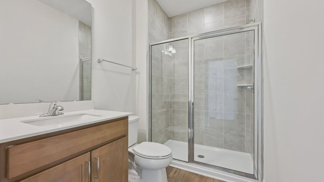 Furnished interior view inside a new home in Sidney Creek Single Family, Zebulon (Image 30).