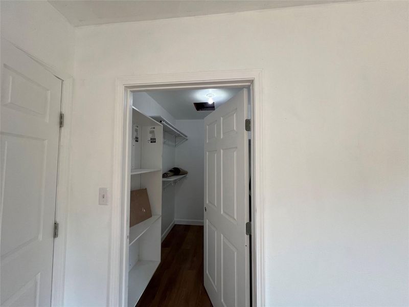 Large Closet in the Primary Bedroom Large Closet in the Primary Bedroom