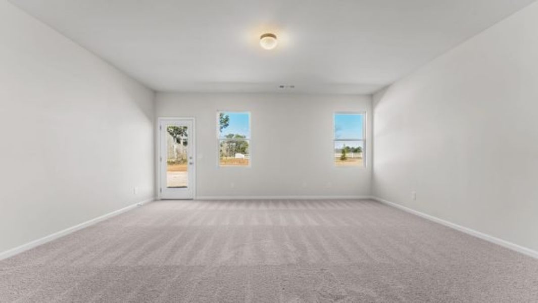 Representative unfurnished interior of a home built from the Lexington by Piedmont Residential in Hampton Ridge, Jefferson (Image 10).