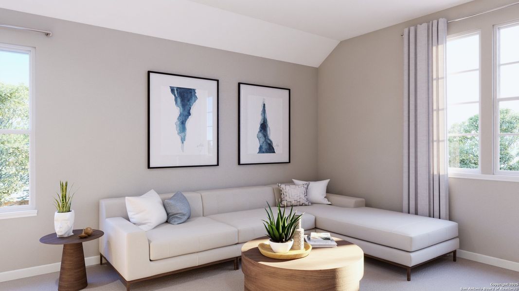Furnished interior view inside a new home in Cinco Lakes, San Antonio (Image 20). Furnished interior view inside a new home in Cinco Lakes, San Antonio (Image 20).